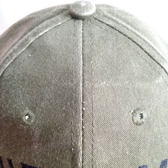 Vietnam Veteran Hat Green Embroidered Military Ball Cap Strapback 6 Panel - Picture 8 of 8